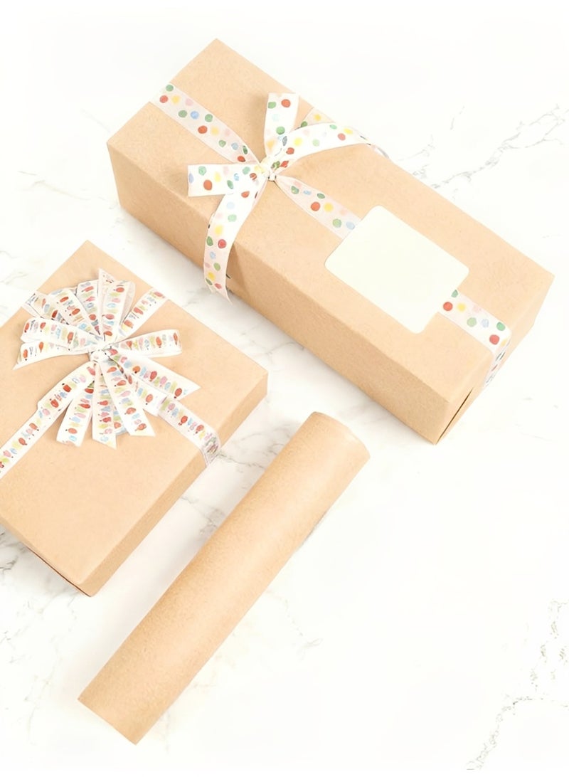 BELANO Kraft Wrapping Paper Roll Eco Friendly, Brown Gift Wrap Paper Heavy Duty, Parcel Packing Paper for Wedding and Birthday Natural 44cm x 5m - Image 3